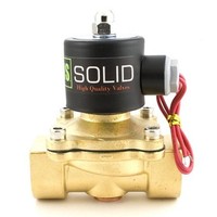 [해외] 1 Brass Electric Solenoid Valve 12 VDC Normally Closed Water, Diesel…