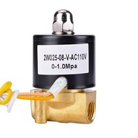 [해외] Old Oak 1/4 Inch AC110V Brass NPT Viton Gasket Electric Solenoid Valve Normally Closed for Water Natural Gas Diesel Gasoline Fuel