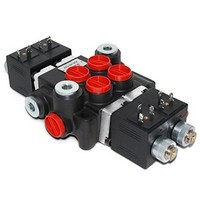 [해외] Hydraulic Monoblock Solenoid Directional Control Valve, 2 Spool, 13 GPM, 12V DC