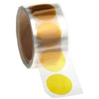 [해외] CS Hyde Company Kapton Tape, Silicone Adhesive with Liner, Amber, 1mm Thick, 10.5 Diameter, 500 Pieces per Roll