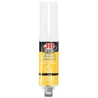 [해외] J-B Weld 50133 Plastic Bonder Structural Adhesive Syringe - Dries Tan - 25 ml (Pack of 2)