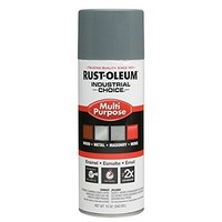 [해외] Rust-Oleum 214646 1600 ANSI 49 Medium Light Gray System General Purpose Enamel Aerosol, 20 oz Container Size, Aerosol Can (Pack of 6)