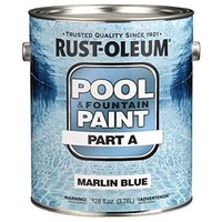 [해외] Rust-Oleum 267940 Epoxy Pool and Fountain Paint Kit, Kit, 2-Gallon, Marlin Blue