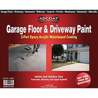 [해외] Garage Floor and Driveway Epoxy Paint - 1 Gallon Kit, Grey - Industrial Strength