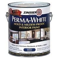 [해외] Rust-Oleum 2711 White Zinsser Perma-Mold and Mildew-Proof Interior Satin Paint, 1 gal Can (Pack of 2)