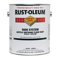 [해외] Rust-Oleum 251289 Concrete Saver 5600 System Acrylic Urethane Floor Paint, 1-Gallon, White, 2-Pack
