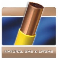 [해외] Gas-Tec 1/2 OD X 100 Feet Yellow Polyethylene Coated Copper Tubing for LP and Natural Gas
