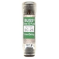 [해외] Bussmann SC-25 Fuse 25a 600v Time-delay Class G Melamine Tube, Ul Listed.