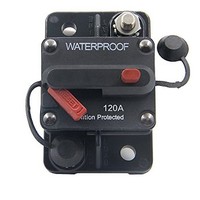 [해외] ZOOKOTO 12V- 48V DC 120 Amp Manual Reset Circuit Breaker Waterproof
