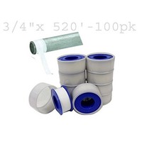 [해외] 100 Pack 3/4 X 520 Teflon Thread Seal Tape Plumbing Plumber Plumbers ATE Tools