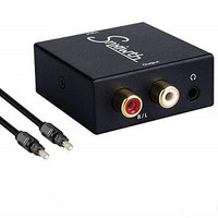 [해외] Snxiwth Digital to Analog Converter, Digital Optical Coaxial Input to Analog RCA and AUX 3.5mm (Headphone) Audio Conversion Adapter,with Cable.