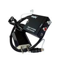 [해외] Easyday Digital Optical Coax Toslink S/PDIF SPDIF to Analog Coaxial RCA L/R Audio Converter Adapter Decoder with Fiber Cable