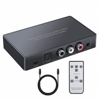 [해외] Kamtop 192kHz DAC Converter Digital to Analog Audio Converter Digital Coaxial Toslink to Analog Stereo L/R RCA 3.5mm Audio Converter with Remote Control Support Volume Control Mute