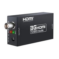 [해외] ESYNIC HDMI to SDI Converter Adapter HDMI SDI Adapter Full HD 1080P Audio Converter Support SDI/HD-SDI/3G-SDI Signals for Camera Home Theater
