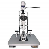 [해외] Dr.Onic Bio-Microscope Slit Halogen Illumination Lamp 2 Step HAAG Streit Type with Wooden Base (110-240V)