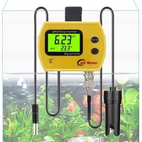 [해외] PH Monitor, RISEPRO Digital pH Thermometer Temperature Monitor with Replaceable BNC pH Probe