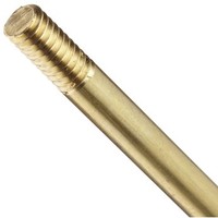[해외] Robert Manufacturing A3096-12 Brass Stem, 5/16-18 SAE Male, 12 Length