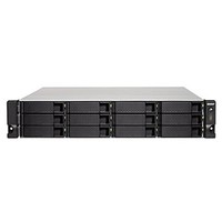 [해외] QNAP TS-1263XU-4G-US 2U 12-Bay AMD 64bit x86-based NAS and iSCSI/IP-SAN, Quad Core 2.0GHz, 4GB RAM, 4 x 1GbE, 1 x 10GbE (10GBASE-T), Single PSU (not upgradeable)