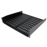 [해외] StarTech.com 2U Server Rack Shelf - Vented Cantilever Shelf For a Rack or Cabinet - Fixed - 50lbs / 22kg - 19 Wide - 16 Deep (CABSHELFV)
