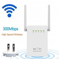 [해외] WiFi Signal Range, 300Mbps Mini WiFi Router Extender Repeater Amplifier Wireless-N WI-FI Signal Extender Booster 802.11n / b/g Network Wireless Repeater/Router/AP WiFi Booster with