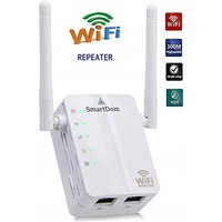 [해외] SmartDom Wi-Fi Repeater and Range Extender - WiFi Range Extender Signal Booster 2.4ghz - WiFi Repeater Amplifier 300Mbps - Wireless Extender with Ethernet Port - Wifi repeater Super