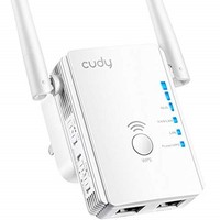 [해외] Cudy AC750 Dual Band WiFi Range Extender, 750Mbps WiFi Booster, Access Point Mode, 2 LAN Ports, WPS, Extends 2.4G and 5G WiFi Range to Smart Home and Alexa Devices(RE750)