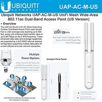 [해외] Ubiquiti Networks UAP-AC-M-US UniFi AC Mesh Wide-Area In/Out Dual-Band Access Point (US Version)