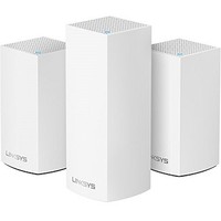[해외] Linksys Velop Home Mesh WiFi System Bundle (Dual/Tri-Band Combo) - WiFi Router/WiFi Extender for Whole-Home Mesh Network (3-pack, White)