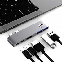 [해외] CharJenPro MacStick V USB C Hub for MacBook Pro 2018, 2017, 2016, MacBook Air 2018, 100W Power Delivery, HDMI 4K, Thunderbolt 3 Hub, 5K@60Hz, 2 USB 3.0, USB C Hub HDMI, USB C Dongl
