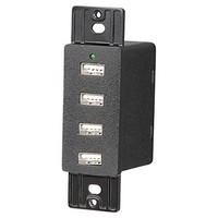 [해외] Magnadyne Black Wall Mount 4 USB Charging Ports 12-16V DC Input