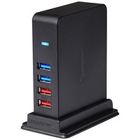 [해외] Sabrent 7 Port USB 3.0 HUB + 2 Charging Ports with 12V/4A Power Adapter [Black] (HB-U930)
