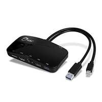 [해외] SIIG Mini-DP Video Dock with USB 3.0 LAN Hub (Black) - Mini DisplayPort to HDMI or DisplayPort, 2-port USB hub with 1 Gigabit Ethernet port for Macbooks, Surface Pros, and Dell/Asu