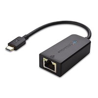 [해외] Cable Matters USB C to Ethernet Adapter (USB C to Gigabit Ethernet Adapter) in Black - USB-C and Thunderbolt 3 Port Compatible for MacBook Pro, Dell XPS 13/15, HP Spectre x360, Surfa