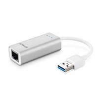 [해외] Anker USB 3.0 Unibody Aluminum Gigabit Ethernet Adapter Supporting 10/100 / 1000 Mbps Ethernet for MacBook, Mac Pro/Mini, iMac, XPS, Surface Pro, Notebook PC, USB Flash, Mobile HDD
