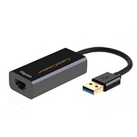 [해외] USB 3.0 Network Adapter, CableCreation Gold Plated USB to RJ45 Gigabit Ethernet Adapter Supporting 10/100/1000 Mbps Ethernet, No Driver Required, Black