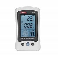 [해외] PM2.5 Detector, KKmoon UNI-T A25F 4-in-1 HCHO PM2.5 Tester Dust Tester Meter Temperature and Humidity Meter PM2.5 Air Quality Monitor Rechargeable PM2.5 Detector Thermometer