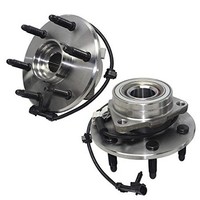 [해외] Detroit Axle- Both Front Driver and Passenger Side Wheel Hub and Bearing Assemblies for 4x4 Models Only, [6-Lug Wheel - 3-Bolt Flange]