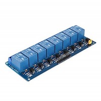 [해외] 24V 8 Channel Relay Module Interface Board Low Level Trigger Optocoupler for Arduino SCM PLC Smart Home Remote Control Switch