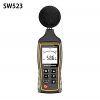 [해외] Elec tech Meter Noise Meter Decibel Noise Sound Meter, C and LCD, Portable Sound Level Meter Decibel Meter High Precision Decibel Meter Noise Sound Measurement SW523 / SW524 Decibel
