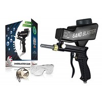 [해외] Sandblaster Portable Media Blaster, Sand Blasting Nozzle Gun, Gravity Feed Sandblast Gun, Media Blaster with Extra Tip (Black)