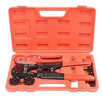 [해외] IWISS PEX Pipe Crimping Tool Kit with Jaw Sets 3/8,1/2,3/4,1 with PEX Pipe Cutters Suitable for All US F1807 Standards Plumbing