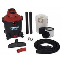 [해외] Shop Vac 5821200 12 Gal 5.0 PHP Wet Dry Vacuum with built in Pump will pump out with garden hose. Uses Type U Cartridge, Type R Foam plus Type F Filter Bag