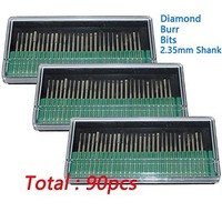 [해외] PHYHOO 90 Pcs Diamond Burr Bits Drill Glass Gemstone Metal for Dremel Craftsman Rotary Tool