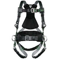 [해외] Miller Revolution Full Body Safety Harness with Quick Connectors, Removable Belt, Side D-Rings and Pad, Size 2X and 3X, 400 lb. Capacity (RDT-QC-BDP/XXL/XXXLBK)