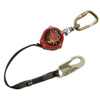 [해외] Miller Scorpion 9-Foot Personal Fall Limiter with Steel Carabiner and Steel Locking Swivel Snap Hook, 400 lb. Capacity (PFL-16-Z7/9FT)